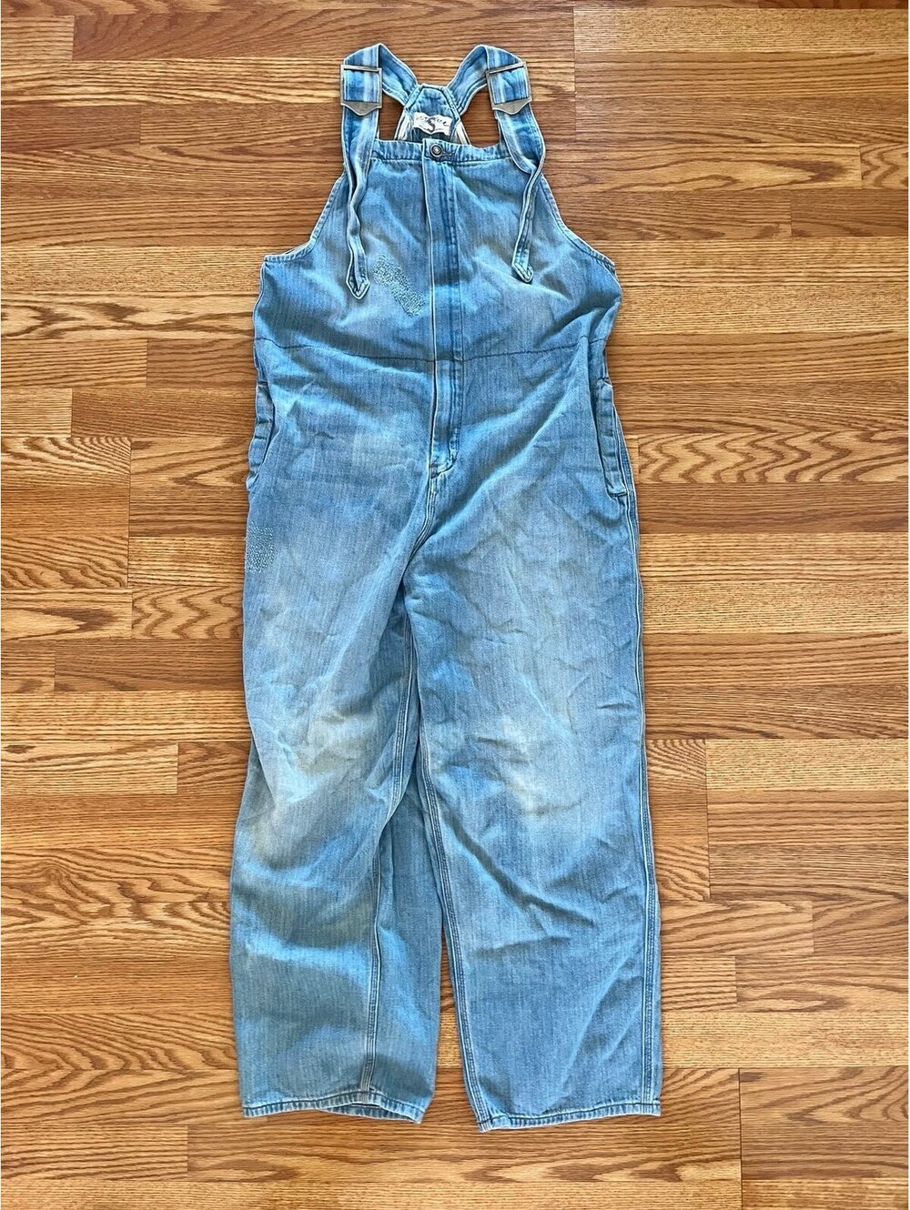 We The Free Hunter Denim Overall by Free People. Size Small.